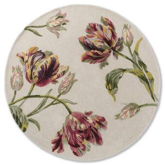 Gosford Round Cranberry 81300 rug by Laura Ashley
