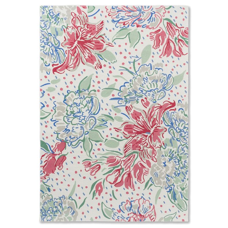 Lilith Poppy Red 480100 rug by Laura Ashley