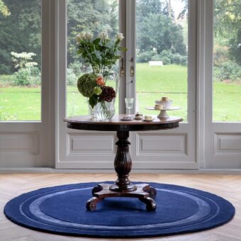 Redbrook Round Midnight 81808 rug by Laura Ashley