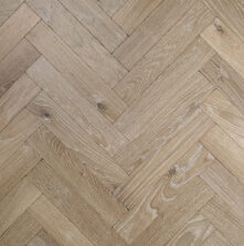 Solid oak herringbone wood flooring named Cathedral Alabaster