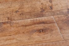 Distressed engineered oak wood flooring country grade 190mm wide with splits and character finished with natural oil in Surrey