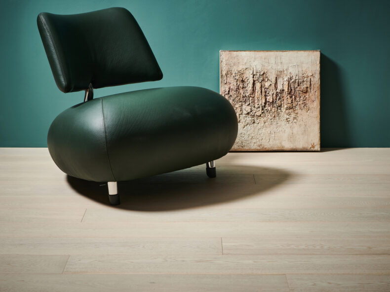 Engineered oak wood flooring named Palermo Cotton White