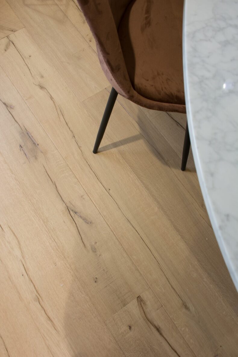 Engineered oak wood flooring named Cannes Bare