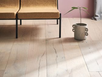 Engineered oak wood flooring named Cannes Blanco