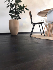 Engineered oak wood flooring named Cannes Black