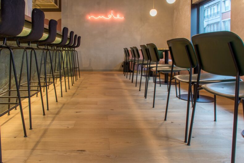 Engineered oak wood flooring named Albion Bare