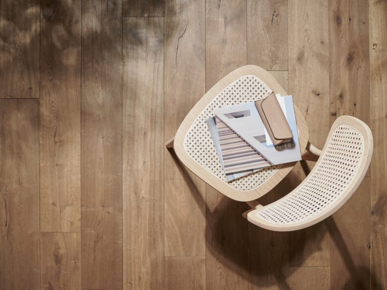 Engineered oak wood flooring named Albion Biscuit