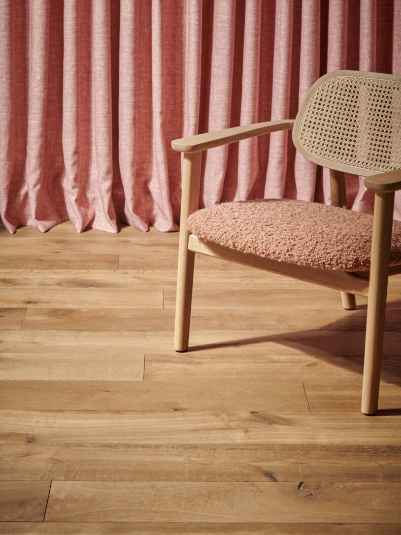 Engineered oak wood flooring named Albion Biscuit