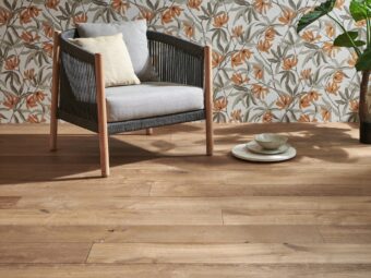 Engineered oak wood flooring named Albion Biscuit