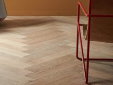 Engineered oak wood flooring named Stockholm Herringbone Pure