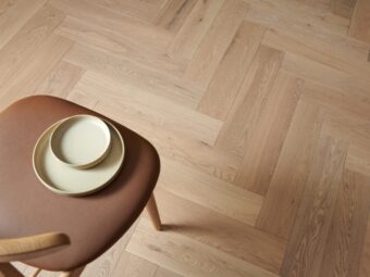 Engineered oak wood flooring named Stockholm Herringbone Pure