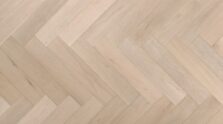 Engineered oak wood flooring named Stockholm Herringbone Mont Blanc