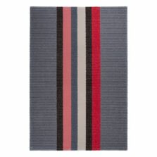 Bloomsbury Stripe Fraise rug by Roger Oates