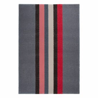 Bloomsbury Stripe Fraise rug by Roger Oates