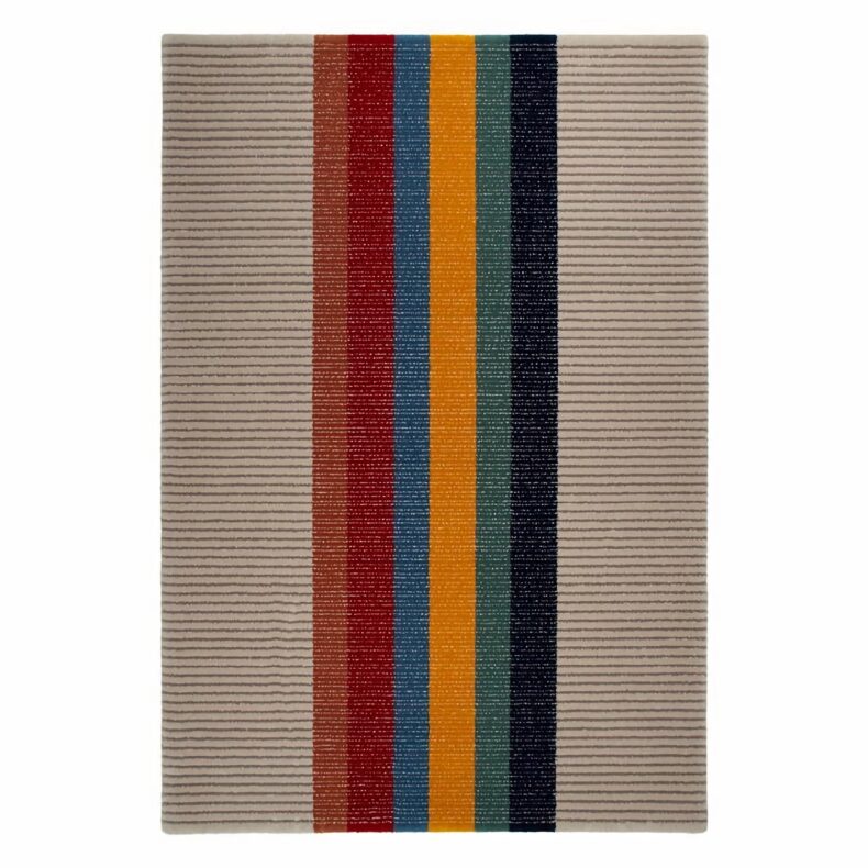 Bloomsbury Stripe Multi rug by Roger Oates
