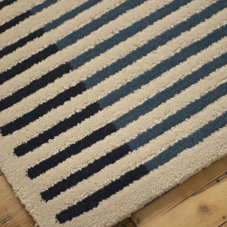 Fulton Mid Blue rug by Roger Oates