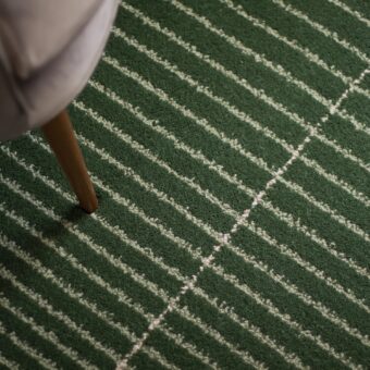 Overton Dark Green rug by Roger Oates