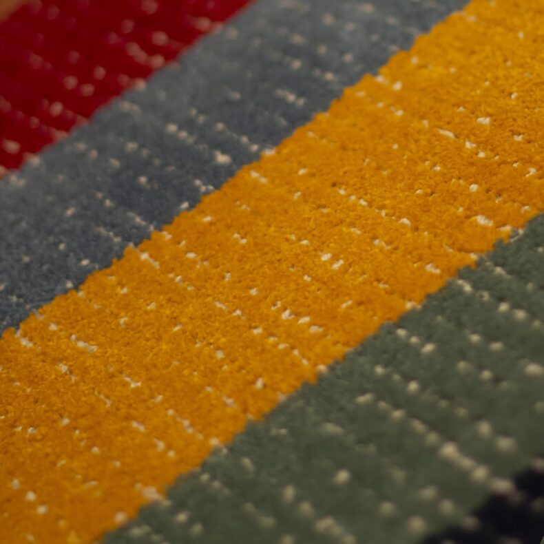 Bloomsbury Stripe Multi rug by Roger Oates