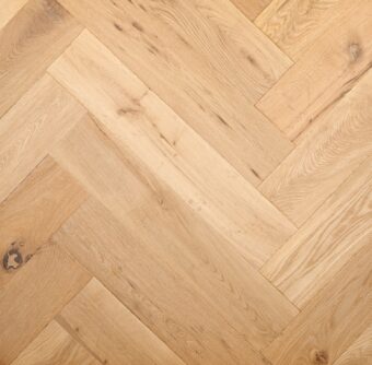 Distressed light grey engineered oak wood flooring country grade 190mm wide with splits and character finished with natural oil in Surrey