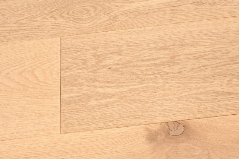 Light brown grey engineered wood flooring oak select grade 190mm wide with brushed surface finished with natural oil in Surrey