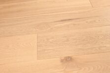 Light brown grey engineered wood flooring oak select grade 190mm wide with brushed surface finished with natural oil in Surrey