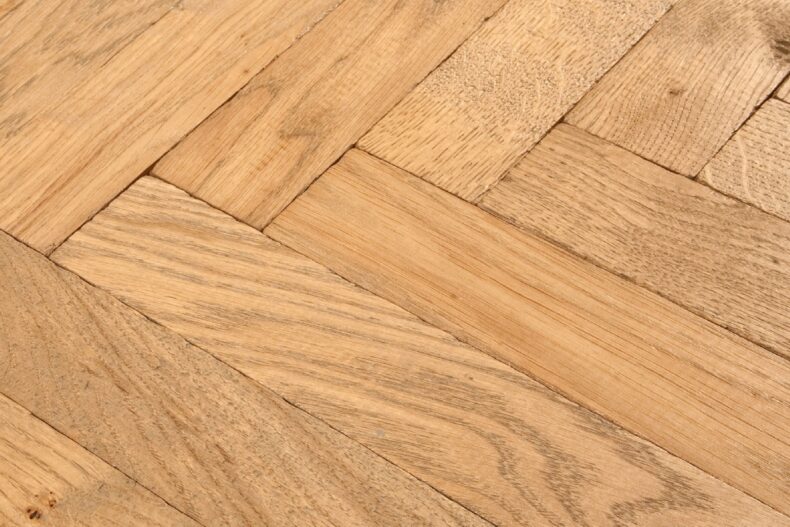 Light grey engineered oak wood flooring rustic grade 190mm wide lightly brushed finished with natural oil in Surrey