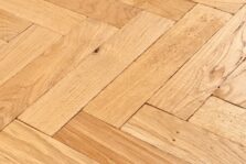 Light grey engineered oak wood flooring rustic grade 190mm wide lightly brushed finished with natural oil in Surrey