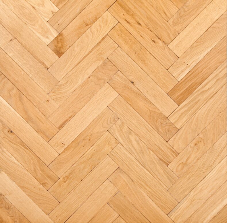 Light grey engineered oak wood flooring rustic grade 190mm wide lightly brushed finished with natural oil in Surrey