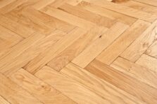 Light grey engineered oak wood flooring rustic grade 190mm wide lightly brushed finished with natural oil in Surrey