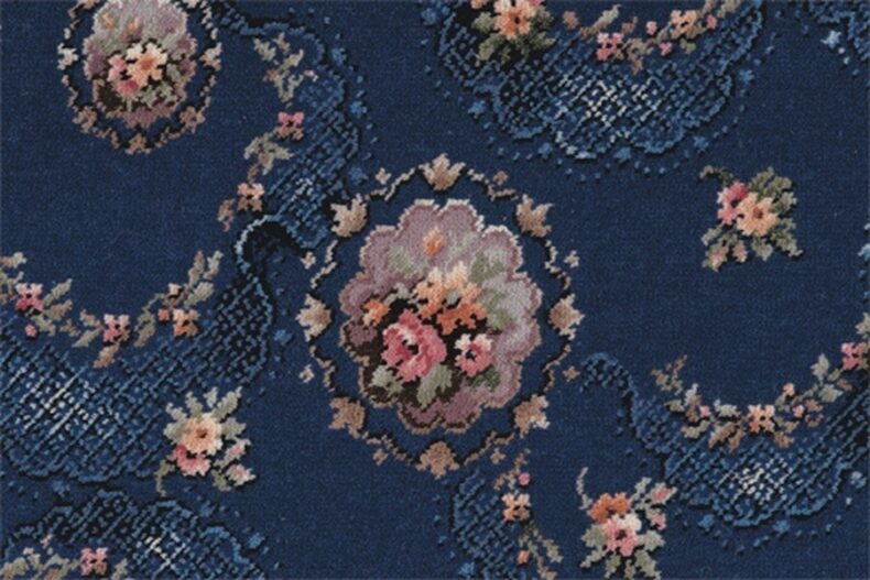 Glenavy Blue Cameo carpet by Ulster Carpets