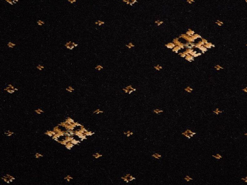 Prince Bishop Crown Black carpet by Hugh Mackay