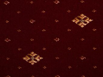Prince Bishop Crown Burgundy carpet by Hugh Mackay