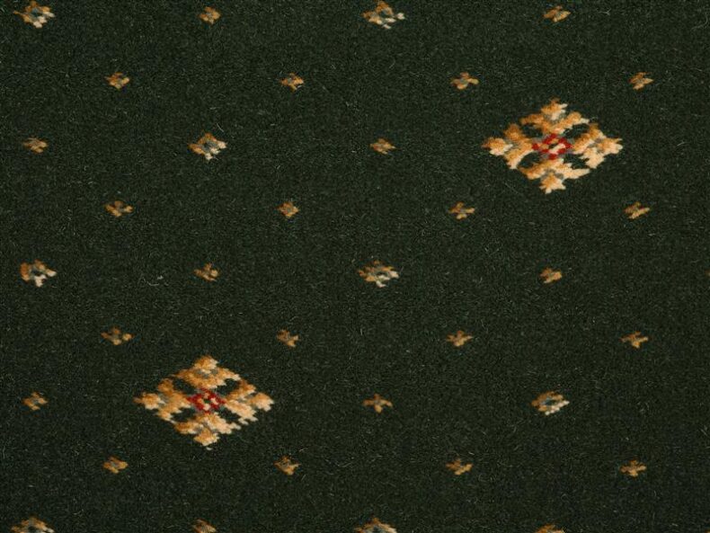 Prince Bishop Crown Dark Green carpet by Hugh Mackay