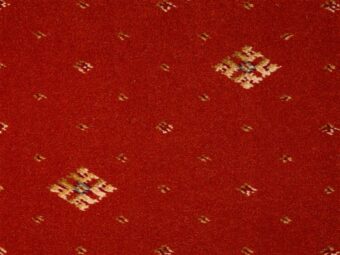 Prince Bishop Crown Terracotta carpet by Hugh Mackay