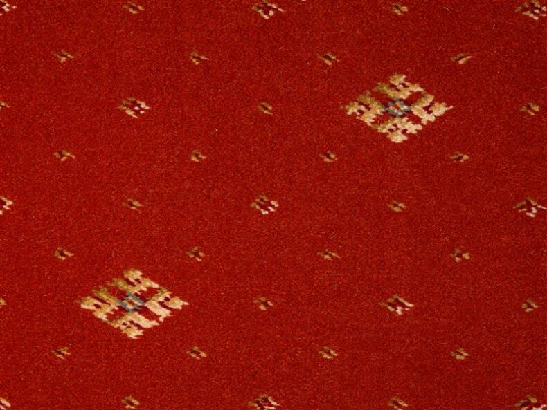 Prince Bishop Crown Terracotta carpet by Hugh Mackay