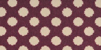 Quirky B Spotty Damson carpet by Alternative Flooring