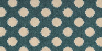 Quirky B Spotty Duck Egg carpet by Alternative Flooring