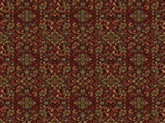 New Barrington Herati Burgundy carpet by Hugh Mackay