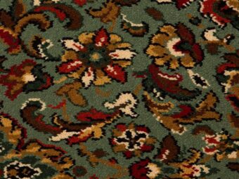 New Barrington Herati Green carpet by Hugh Mackay