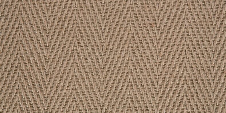 Jute Herringbone carpet by Crucial Trading