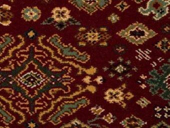 New Barrington Inca Burgundy carpet by Hugh Mackay