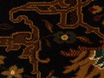 New Barrington Kashmir Black carpet by Hugh Mackay