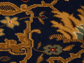 New Barrington Kashmir Navy carpet by Hugh Mackay