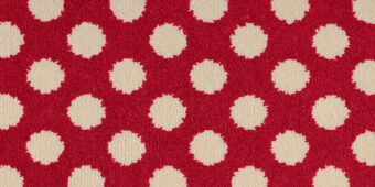 Quirky B Spotty Red carpet by Alternative Flooring