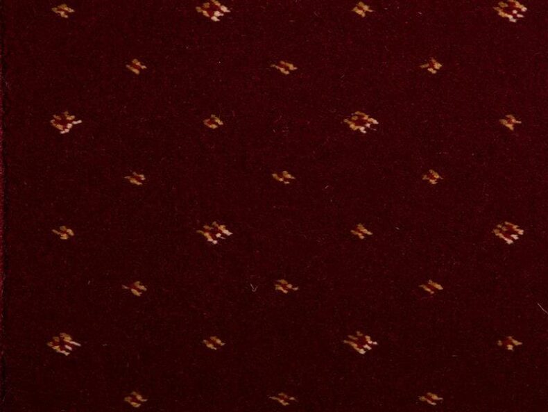 Prince Bishop Sceptre Burgundy carpet by Hugh Mackay
