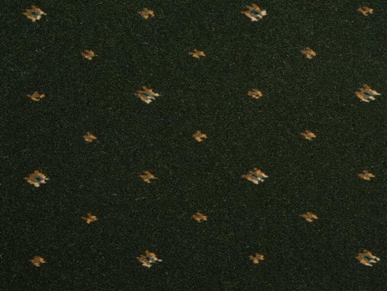 Prince Bishop Sceptre Dark Green carpet by Hugh Mackay