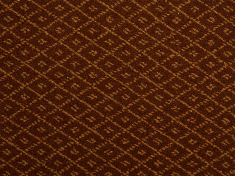 Prince Bishop Trellis Brown carpet by Hugh Mackay