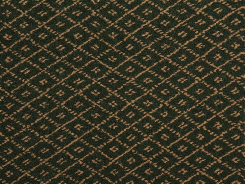 Prince Bishop Trellis Dark Green carpet by Hugh Mackay