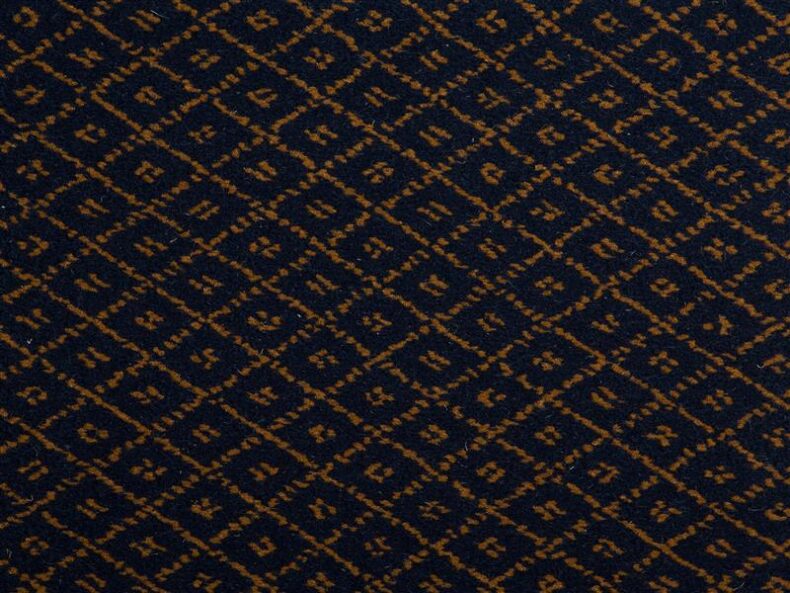 Prince Bishop Trellis Navy carpet by Hugh Mackay