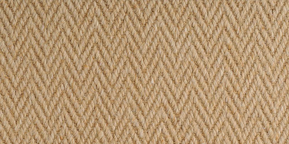 Wool Herringbone Zig Zag Natural carpet by Alternative Flooring